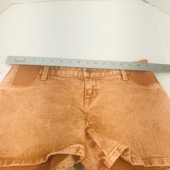 Isabel Maternity Ingrid & Isabel Women's Size 2 Side Panel Brown Carpenter Short - Picture 7 of 16